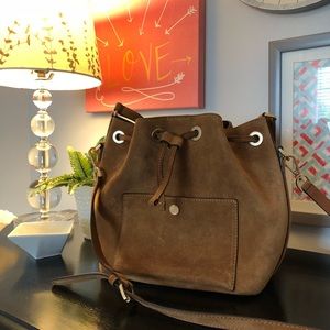 Greenwich Suede Bucket Bag Michael Kors